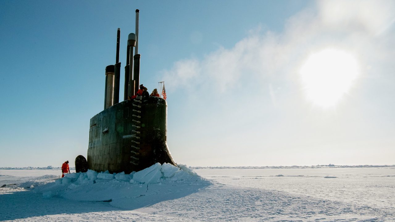 Photo: The Seawolf-class fast-attack submarine USS Connecticut (SSN 22) surfaces through the ice as it participates in Ice Exercise (ICEX) 2018. ICEX 2018 is a five-week exercise that allows the Navy to assess its operational readiness in the Arctic, increase experience in the region, advance understanding of the Arctic environment, and continue to develop relationships with other services, allies and partner organizations. Credit: U.S. Navy photo by Mass Communication Specialist 1st Class Daniel Hinton/Released