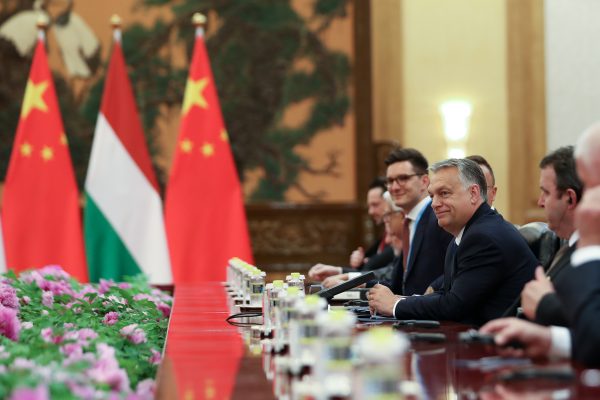 Photo: Hungarian Prime Minister Viktor Orban talks with Chinese President Xi Jinping (not pictured) during the bilateral meeting of the Second Belt and Road Forum at the Great Hall of the People, in Beijing, China April 25, 2019. Credit: Andrea Verdelli/Pool via REUTERS