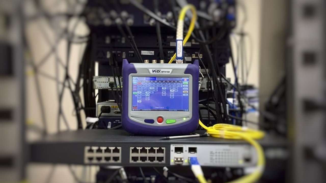 Photo: A telecommunication test set connected to a network switch. Credit: Unsplash