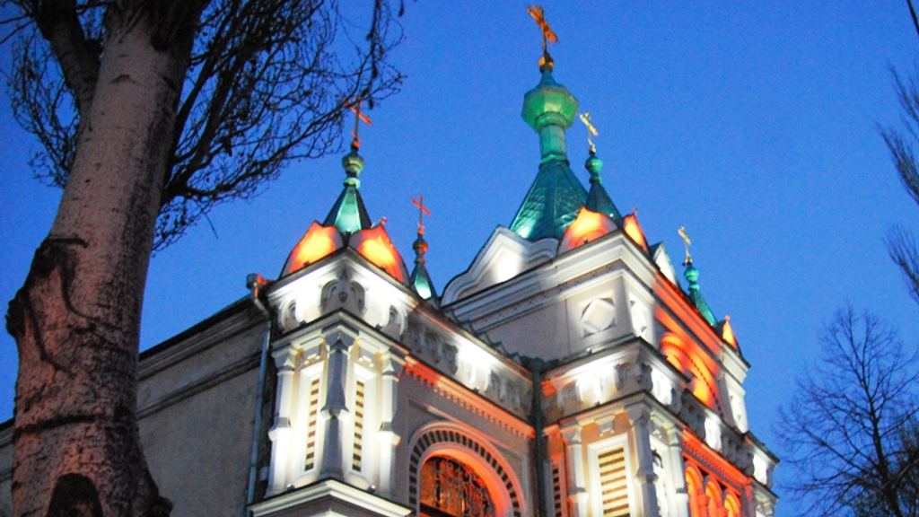 Photo: Decorative lighting of the church "Saint Nicholas" in Chișinău, Moldova. Credit: Chișinău Municipality website.