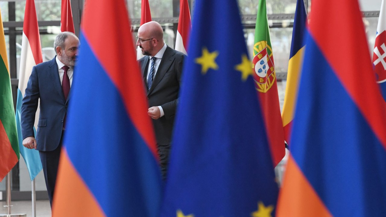 Photo: President Michel meets President of Azerbaijan and PM of Armenia. Credit: Council of the European Union.