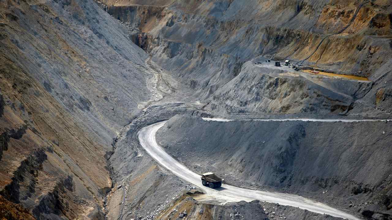 Photo: A dumper truck travels along a trail in the open copper pit in the Serbian town of Bor,  June 8, 2013. Credit: REUTERS/Marko Djurica