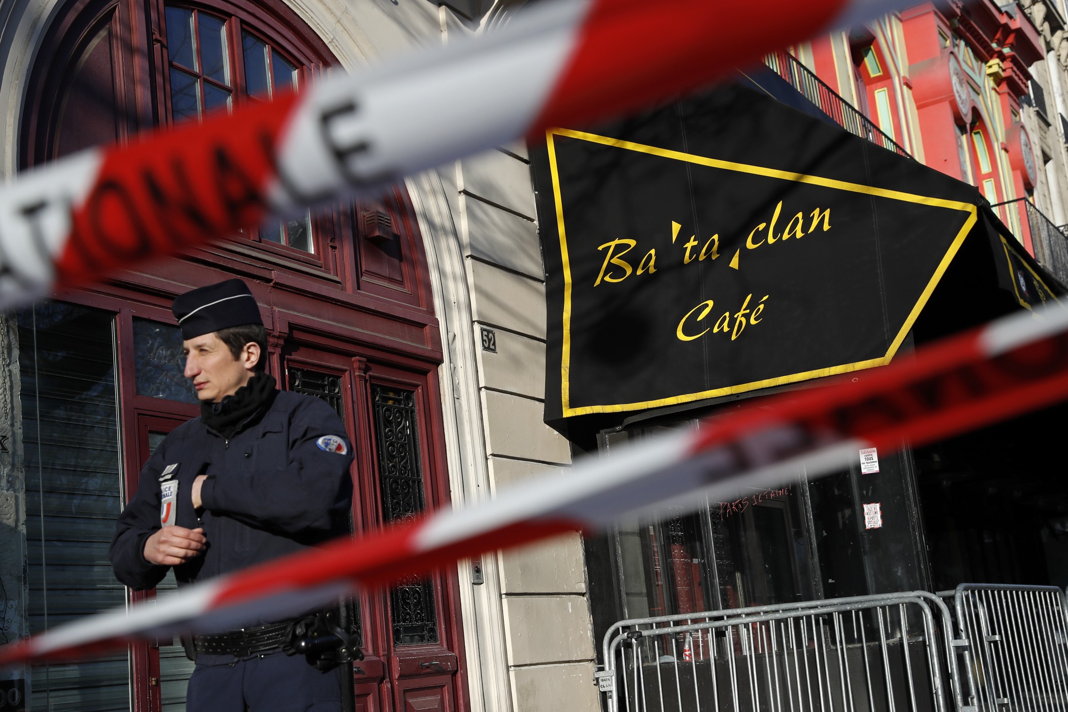 Photo: Photo: French police block the access to the Bataclan concert hall before the visit of members of a French parliamentary committee investigating government measures to fight shooting and bombing attacks at the site four months after a series of attacks at several sites in Paris, France, March 17, 2016. Credit: REUTERS/Benoit Tessier TPX IMAGES OF THE DAYFrench police block the access to the Bataclan concert hall before the visit of members of a French parliamentary committee investigating government measures to fight shooting and bombing attacks at the site four months after a series of attacks at several sites in Paris, France, March 17, 2016. REUTERS/Benoit Tessier TPX IMAGES OF THE DAY