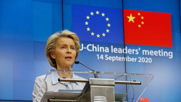 Photo: Ms. Ursula VON DER LEYEN, President of the European Commission. EU-China leaders' meeting - September 2020. Credit: Council of the European Union.