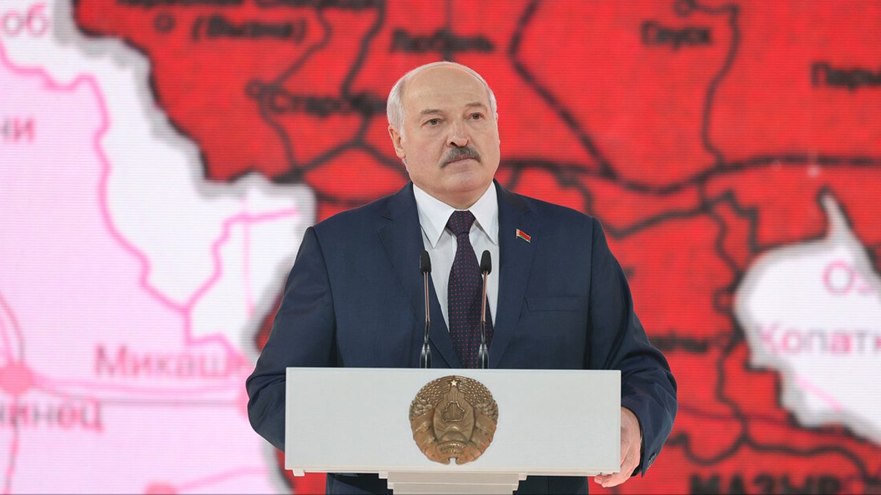 Photo: Belarus President Aliaksandr Lukashenka makes a statement during the patriotic forum Symbol of Unity held in Minsk Arena on 17 September to mark People’s Unity Day. Credit: President of the Republic of Belarus.
