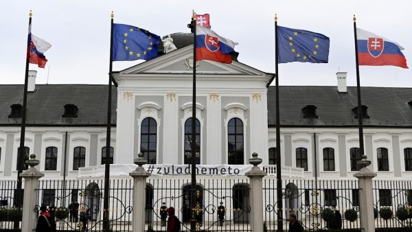 Photo: A general view of the Slovak Presidential Palace ahead of the cabinet's inauguration, in Bratislava, Slovakia, March 21, 2020. Credit: REUTERS/Radovan Stoklasa