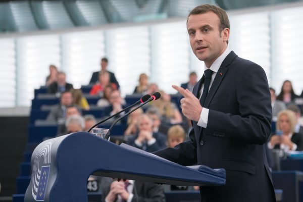 Photo: “Emmanuel Macron debates the future of Europe with MEPs” by European Parliament under CC BY-NC-ND 2.0.