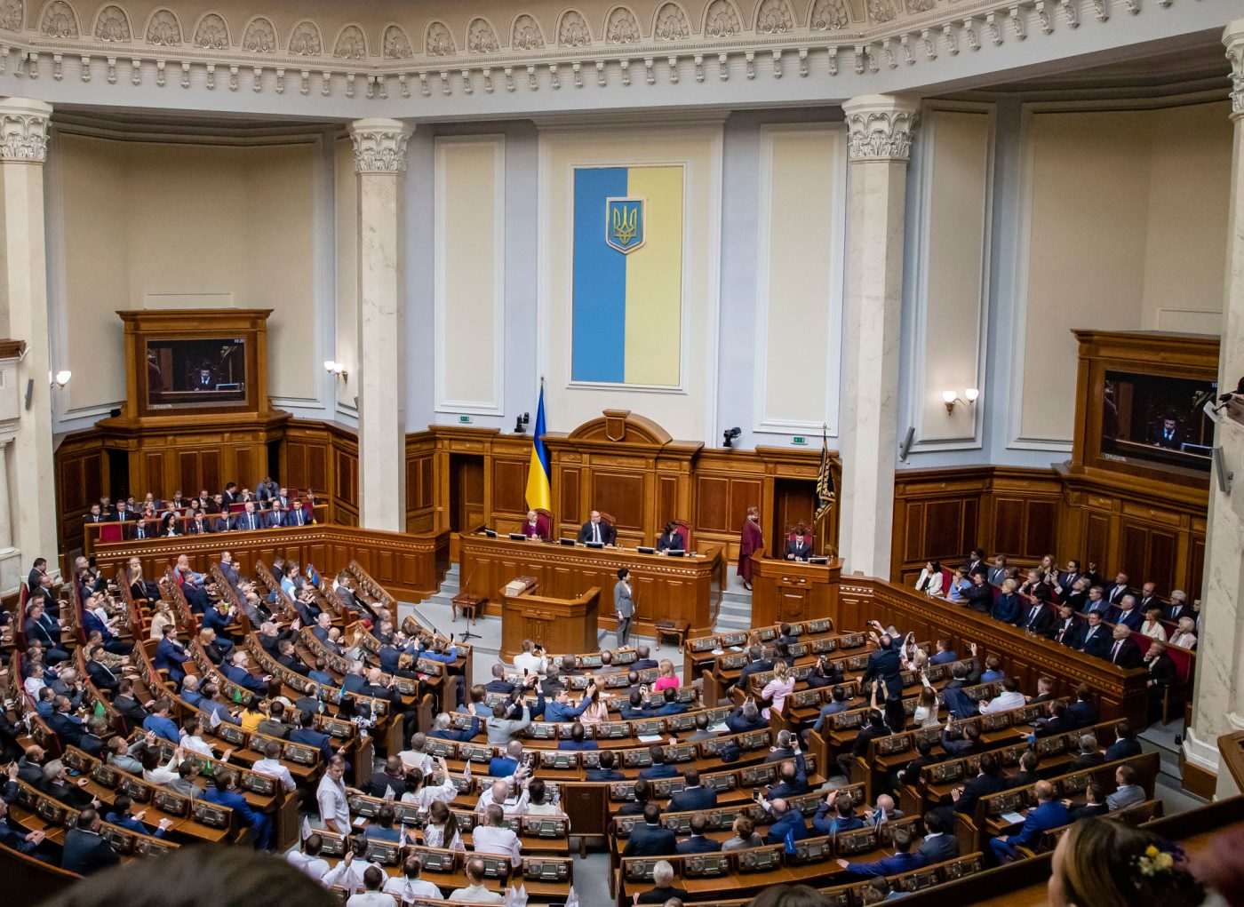 Photo: “On May 20, during the solemn session of the Verkhovna Rada in Kyiv, newly elected President of Ukraine Volodymyr Zelensky was sworn in as Head of State” by U.S. Embassy Kyiv Ukraine under CC BY-ND 2.0.