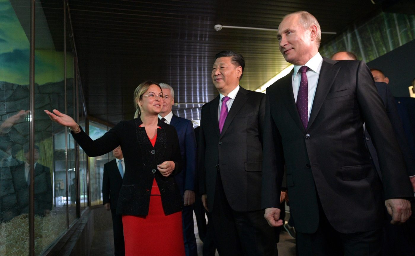 Photo: "Vladimir Putin and President of China Xi Jinping visited the Moscow Zoo" by the Kremlin under CC BY 4.0.