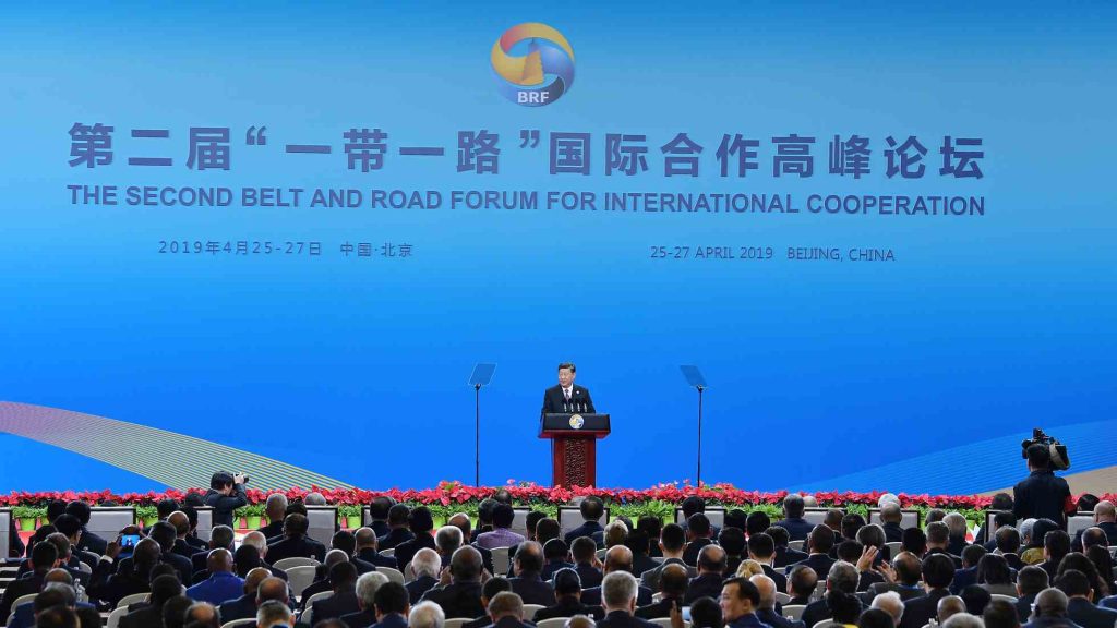 Photo: President Xi Jinping at the Second Belt and Road Initiative in Beijing, China, 2019. Credit: The Presidential Press and Information Offices of Azerbaijan