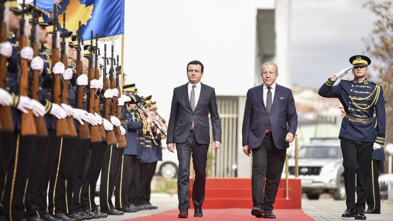 Photo: Prime Minister of Kosovo Albin Kurti during handover ceremony of Government. Credit: Office of the Prime Minister of the Republic of Kosovo. 