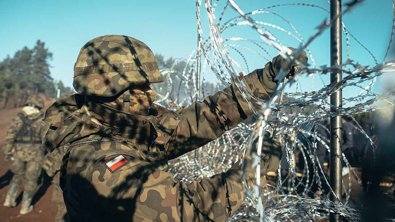Photo: Activities on the Polish-Belarusian border. Credit: Territorial Defense Forces of Poland.