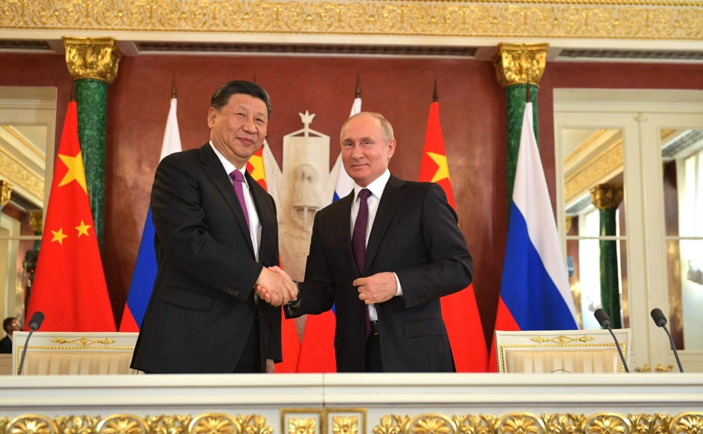 Photo: “Press statements following Russian-Chinese talks” by the President of Russia under CC BY 4.0.