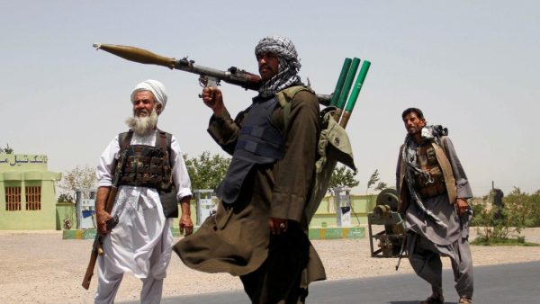 Photo: Former Mujahideen hold weapons to support Afghan forces in their fight against Taliban, on the outskirts of Herat province, Afghanistan July 10, 2021. Credit: REUTERS/Jalil Ahmad/File Photo.