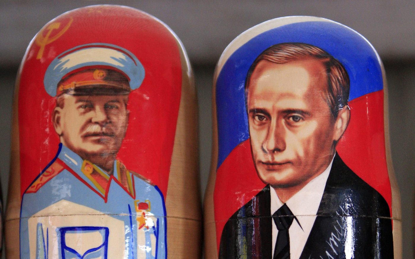 Photo: Traditional Matryoshka dolls or Russian nesting dolls bearing the faces of Russia's president elect and current Prime Minister Vladimir Putin and former Soviet dictator Josef Stalin are seen in a souvenir shop in Kiev March 5, 2012. Credit: REUTERS/Stringer