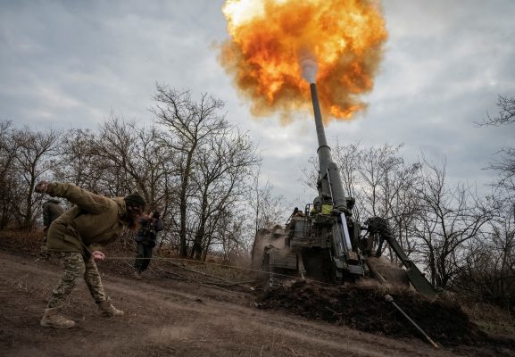 Photo: A Ukrainian servicewoman fires a 2S7 Pion self-propelled gun at a position, as Russia's attack on Ukraine continues, on a frontline in Kherson region, Ukraine November 9, 2022. Credit: REUTERS/Viacheslav Ratynskyi
