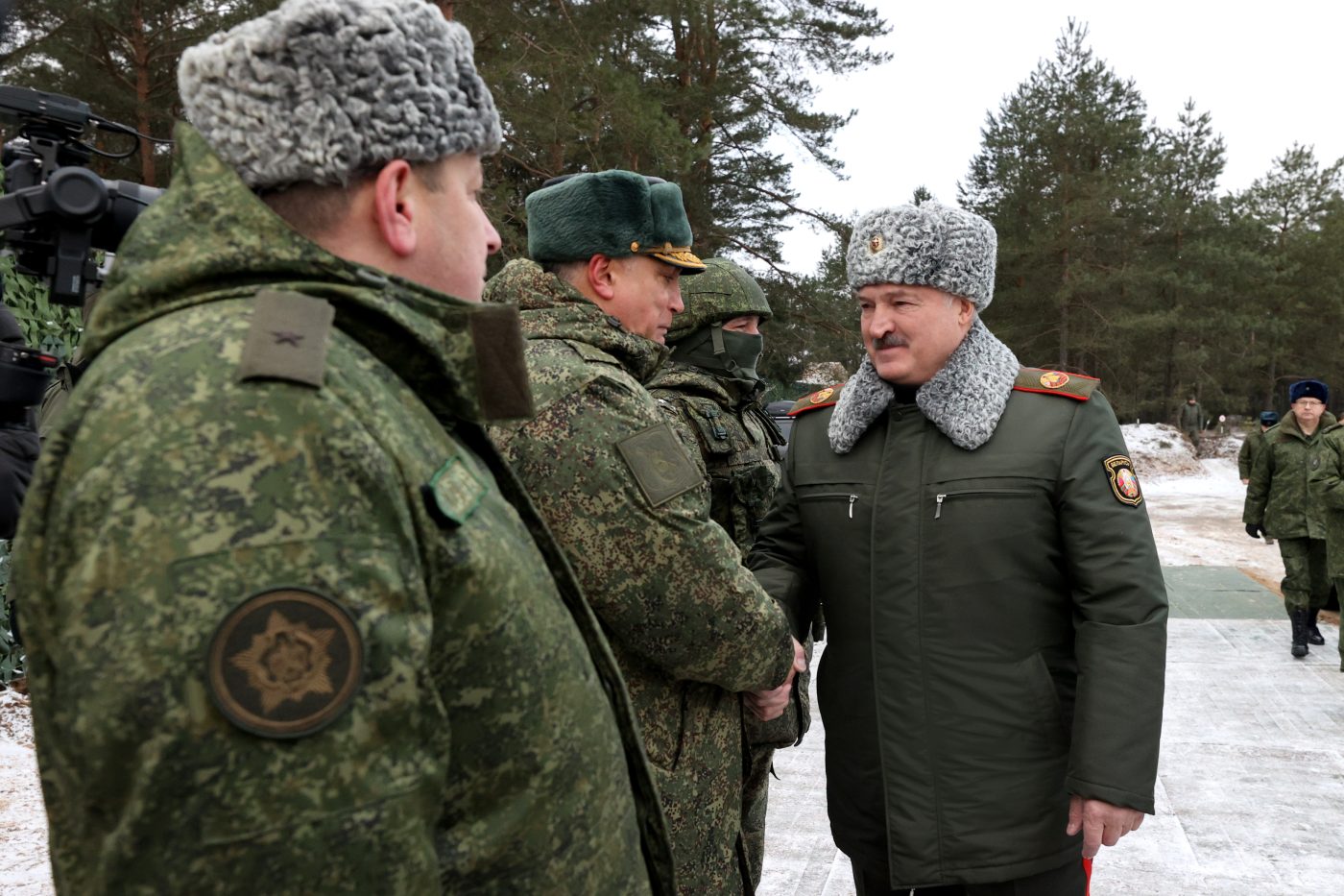 Photo: Visit to 230th combined-arms military exercise area Obuz-Lesnovsky. Credit: President of the Republic of Belarus website. https://president.gov.by/en/photos-for-press