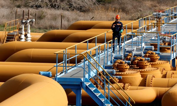 Photo: A worker performs checks at Turkey's Mediterranean port of Ceyhan, which is run by state-owned Petroleum Pipeline Corporation (BOTAS), some 70 km (43.5 miles) from Adana February 19, 2014. Credit: REUTERS/Umit Bektas/File Photo