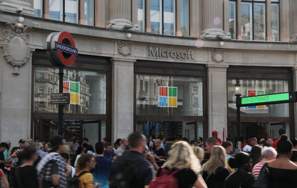 Photo: General view inside the new Microsoft's flagship store on Oxford Circus, London. Picture date: Tuesday July 16, 2019. Credit: Isabel Infantes/EMPICS