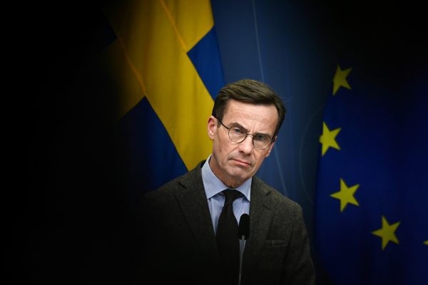 Photo: Sweden's Prime Minister Ulf Kristersson attends a news conference on Sweden's NATO bid in Stockholm, Sweden January 24, 2023. Credit: Pontus Lundahl /TT News Agency via REUTERS