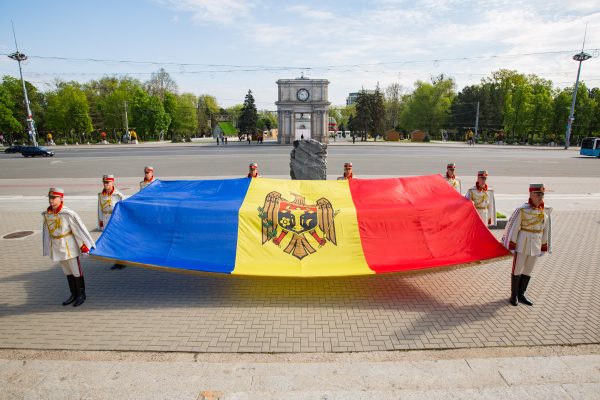 Photo: Ceremony for to the Day of the State Flag in Moldova. Credit: Government of the Republic of Moldova @GuvernulRMD via Twitter https://twitter.com/GuvernulRMD/status/1519275166588710913.