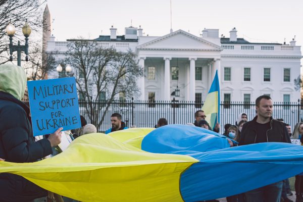 Photo: Protest in support of Ukraine, Washington DC. Credit: Gayatri Malhotravia Unsplash https://unsplash.com/photos/fhxGJj9lz-k