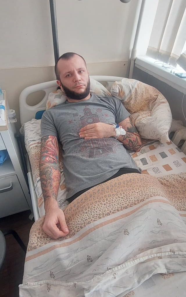 Photo: Sheredega isn’t allowed to go abroad for medical treatment. Credit: Courtesy of Volodymyr Sheredega.