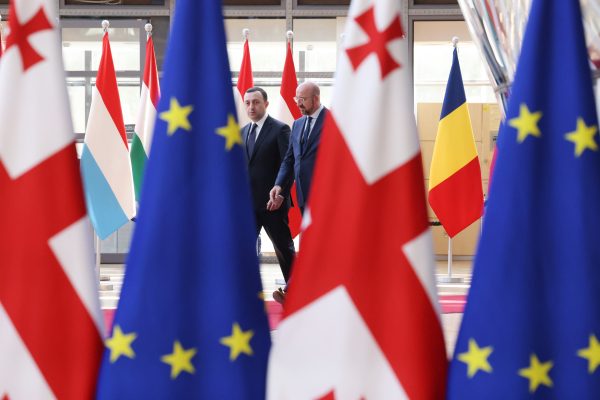 Photo: President Michel meets the Prime Minister of Georgia. Credit: European Union. https://newsroom.consilium.europa.eu/permalink/p165617