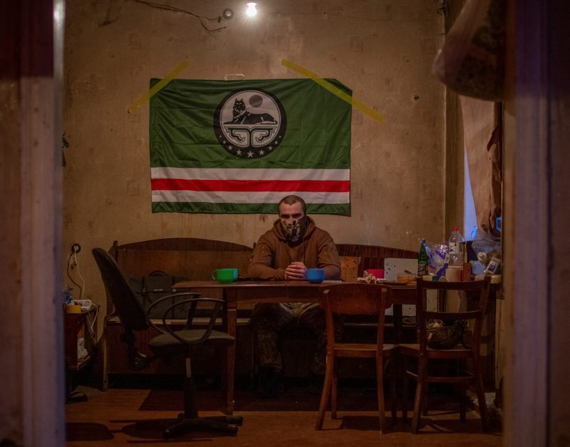 Photo: Member of the pro-Ukrainian Chechen battalion with combat name Maga poses for a picture, amid Russia's attack on Ukraine, in the town of Bakhmut, Ukraine November 11, 2022. Credit: REUTERS/Oleksandr Ratushniak