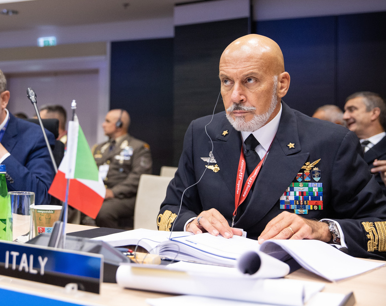 Photo: Chief of Defence for Italy, Admiral Giuseppe Cavo Dragone. Credit: NATO via Flickr https://flic.kr/p/2nP75ij