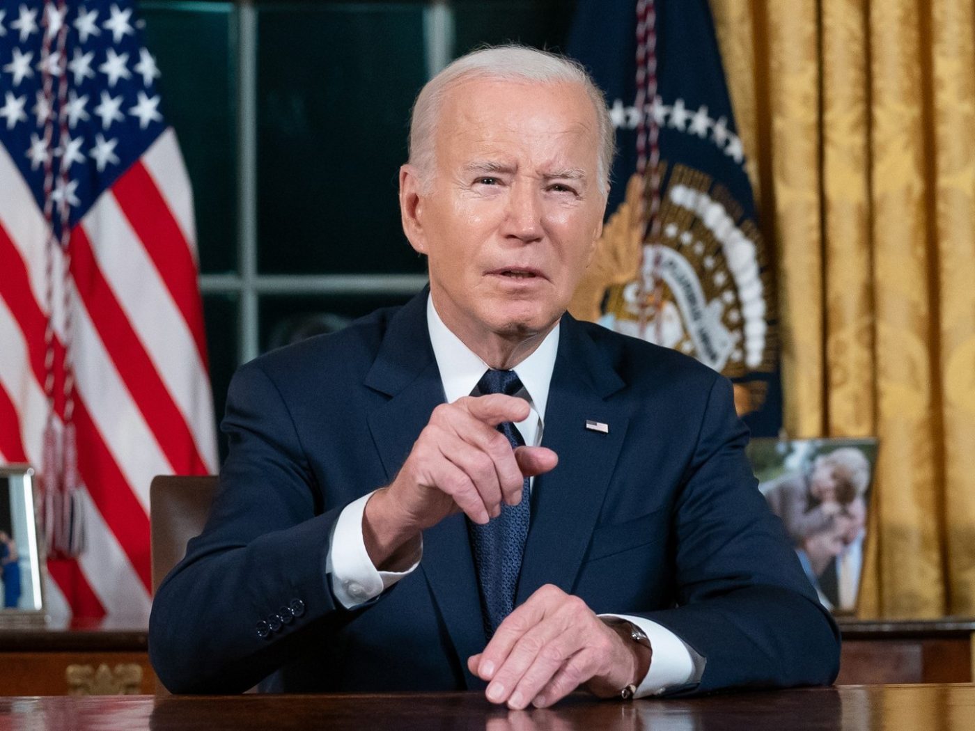 Photo: President Biden's Oval Office speech on October 19 making the case for wartime aid to Israel and Ukraine. Credit: @POTUS via Instagram https://www.instagram.com/p/CymrWRiuJNf/