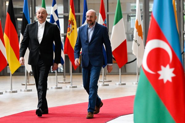 Photo: Ilham ALIYEV (President of the Republic of Azerbaijan), Charles MICHEL (President of the European Council). Credit: European Union