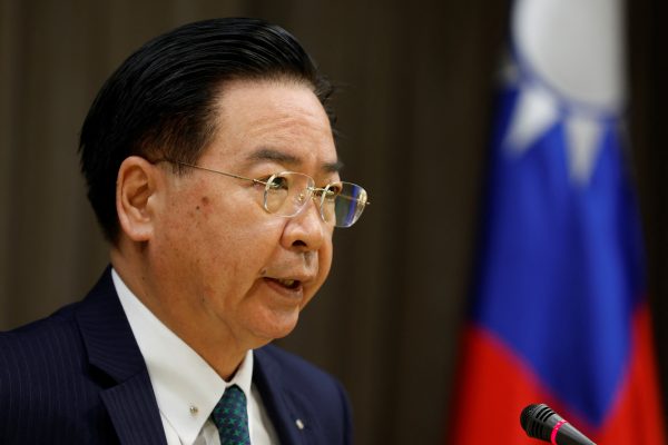Photos: Taiwan's Foreign Minister Joseph Wu speaks during a news conference in Taipei, Taiwan March 26, 2023. Credit: REUTERS/Carlos Garcia Rawlins