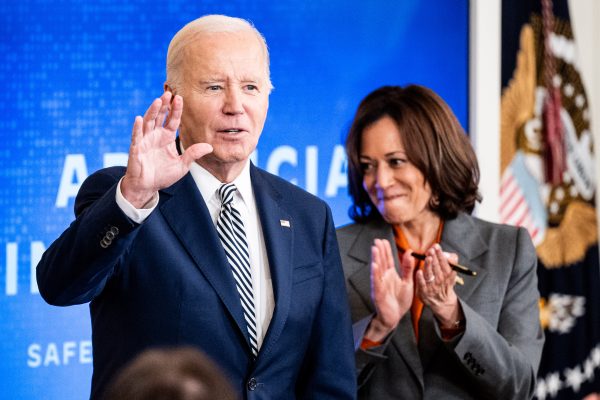 Photo: President Joe Biden and Vice President Kamala Harris at an event where the president signed an Executive Order regarding Artificial Intelligence (AI) at the White House in Washington, DC. Credit: Michael Brochstein/Sipa USA
