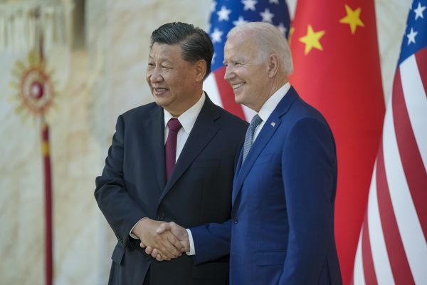 Photo: President Joe Biden greets and poses for a photo with Chinese President Xi Jingping ahead of their bilateral meeting, Monday, November 14, 2022, at the Mulia Resort in Bali, Indonesia. Credit: Official White House Photo by Adam Schultz https://flic.kr/p/2odzJjh