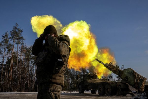 Photo: A Swedish-made Archer self-propelled howitzer of Ukraine’s 45th separate artillery brigade fires at Russian positions in the Donetsk region, amid Russia’s attack on Ukraine, December 16, 2023. Credit: REUTERS/Thomas Peter.