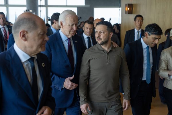 Photo: President Joe Biden attends a G7 leaders session on Ukraine with Ukrainian President Volodymyr Zelenskyy, Sunday, May 21, 2023, at the Grand Prince Hotel in Hiroshima, Japan. Credit: Official White House Photo by Adam Schultz via Flickr https://flic.kr/p/2oMZesz