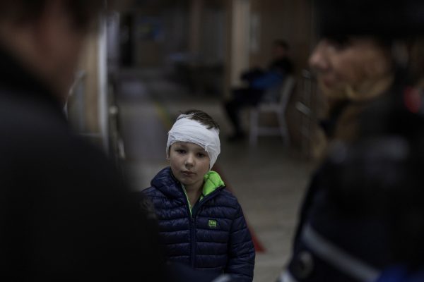 Photo: Ihor, who was injured in shelling stands inside a hospital, as Russia's invasion of Ukraine continues, in the town of Brovary, near Kyiv, Ukraine, March 19, 2022. Credit: REUTERS/Marko Djurica