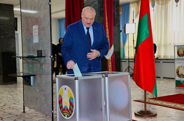 Photo: Belarussian President Alexander Lukashenko casts his ballot at constitutional referendum in Minsk on 26 February, 2022. Credit: @ lukashenka_official via Instagram https://www.instagram.com/lukashenka_official/