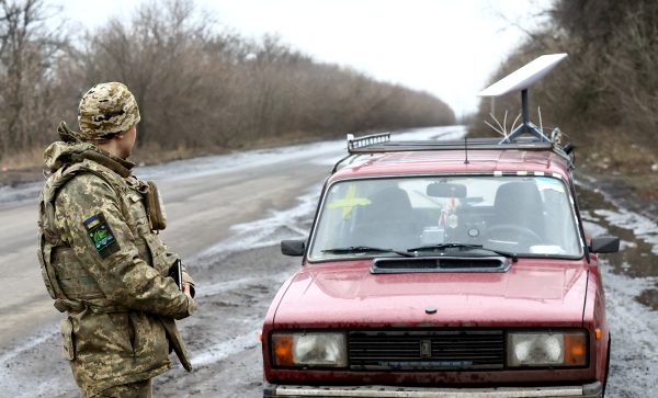Photo: A Ukrainian serviceman stands next to a vehicle that carries a Starlink satellite internet system near the frontline, as Russia's attack on Ukraine continues, in Donetsk region, Ukraine February 27, 2023. Credit: REUTERS/Lisi Niesner