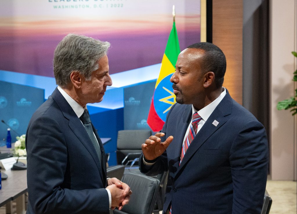 Photo: Secretary of State Antony J. Blinken meets with Ethiopian Prime Minister Abiy Ahmed in Washington, DC on December 13, 2022. Credit: Freddie Everett/US Department of State.