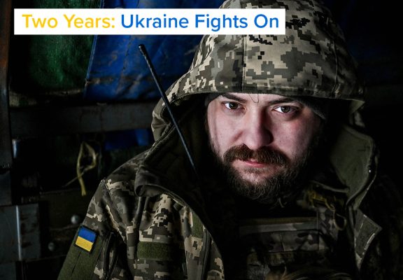 Photo: A soldier of the 128th Separate Mountain Assault Brigade of the Zakarpattia Land Forces of the Armed Forces of Ukraine warms up in a tent during special training exercises to maintain professional skills involving T-72 tanks, Zaporizhzhia sector, south-eastern Ukraine, January 11, 2024. Credit: Dmytro Smolienko/Ukrinform/ABACAPRESS.COM