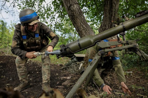 Photo: Servicemen of 24th Mechanized brigade named after King Danylo of the Ukrainian Armed Forces prepare a SPG-9 anti-tank grenade launcher to fire toward Russian troops at a front line, amid Russia's attack on Ukraine, near the town of Chasiv Yar in Donetsk region, Ukraine August 6, 2024. Credit: Oleg Petrasiuk/Press Service of the 24th King Danylo Separate Mechanized Brigade of the Ukrainian Armed Forces/Handout via REUTERS