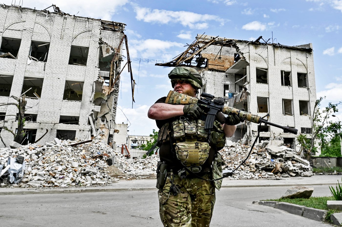 Photo: A fighter of the 53rd Battalion of the 141st Separate Infantry Brigade is serving in the Zaporizhzhia region, Ukraine, on May 20, 2024. Credit: Ukrinform/NurPhoto.