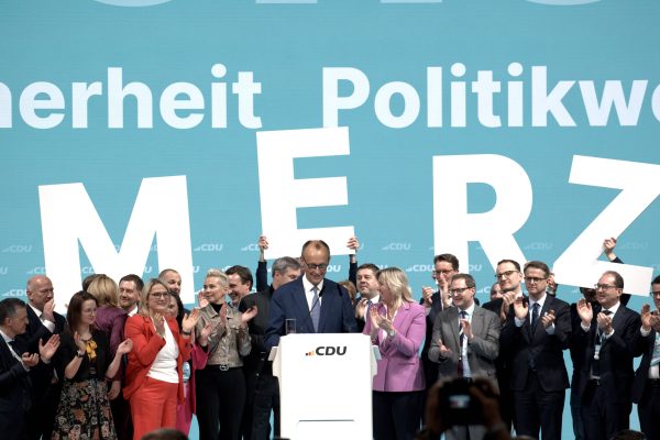 Photo: CDU special party conference Friedrich Merz EUR, DEU, Germany, Berlin, 03 02 2025 Chancellor candidate and CDU leader Friedrich Merz announces The migration and economic turnaround are the topics with which the CDU wants to go into the Bundestag election campaign The influx limitation law will remain in place, the asylum turnaround is coming. Credit: IMAGO/Mike Schmidt via Reuters Connect