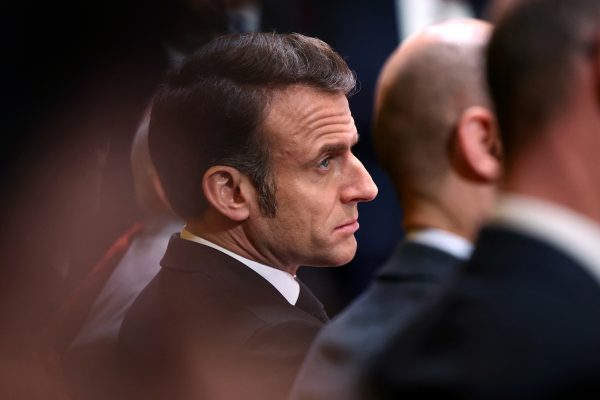 Photo: French President Emmanuel Macron attends the closing session of the Franco-Indian Economic Forum at the Quai d'Orsay following the Artificial Intelligence (AI) Action Summit in Paris, France, February 11, 2025. Credit: REUTERS/Abdul Saboor/Pool