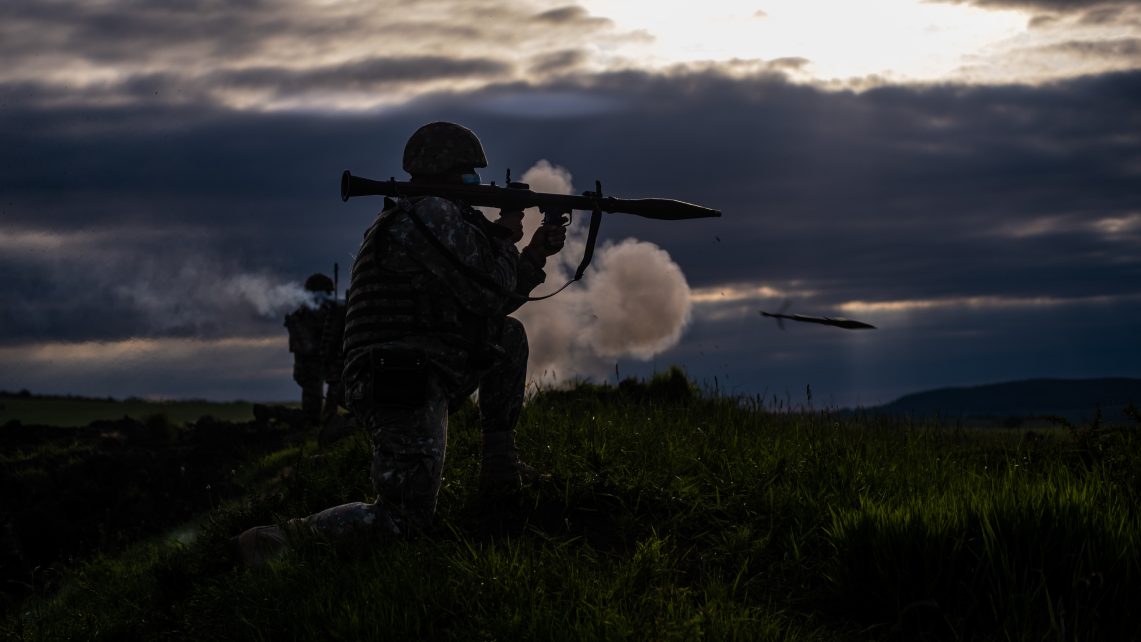 Photo: European NATO. Romanian soldiers execute a live-fire drill with rocket-propelled grenades during Exercise Steadfast Defender 21. Steadfast Defender 2021 is a NATO-led exercise involving over 9,000 troops from more than 20 NATO Allies and partners. The objective is to ensure that NATO forces are trained, able to operate together and ready to respond to any threat from any direction. Credit: NATO flickr via https://flic.kr/p/2m2Dm38