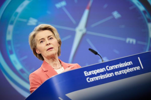 Photo: Ursula von der Leyen, President of the European Commission, gives a press conference on the compass for the EU's competitiveness, following the weekly meeting of the von der Leyen Commission in Brussels, Belgium. Credit: Dati Bendo/EU AV Service
