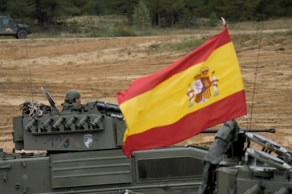 Photo: Spanish serviceman of NATO enhanced Forward Presence battle group attends military exercise "Silver Arrow" in Adazi, Latvia September 13, 2021. Credit: REUTERS/Ints Kalnins