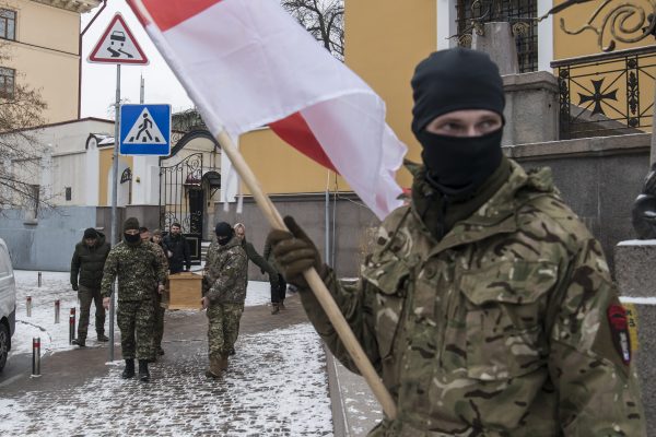 Photo: Friends and comrades are attending a funeral ceremony for former political prisoner and Belarusian volunteer of the Armed Forces of Ukraine Eduard Lobov, who was killed in a battle against Russian troops near Vugledar town in Donetsk region, in the Cathedral of St. Alexander, Kyiv, Ukraine, on February 4, 2023 Credit: Maxym Marusenko/NurPhoto